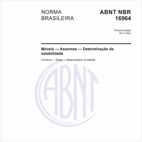Móveis — Assentos — Determinação da estabilidade