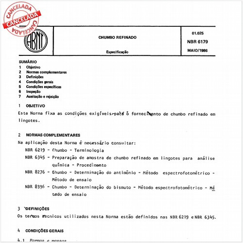 Chumbo refinado