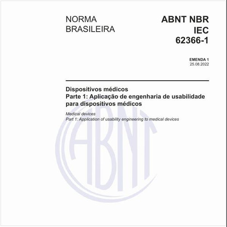 Dispositivos médicos - Parte 1: Aplicação de engenharia de usabilidade para dispositivos médicos