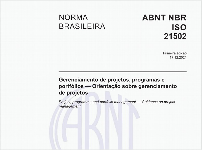 Gerenciamento de projetos, programas e portfólios — Orientação sobre gerenciamento de projetos