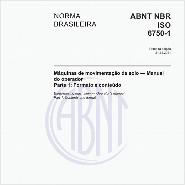 Máquinas de movimentação de solo — Manual do operador - Parte 1: Formato e conteúdo