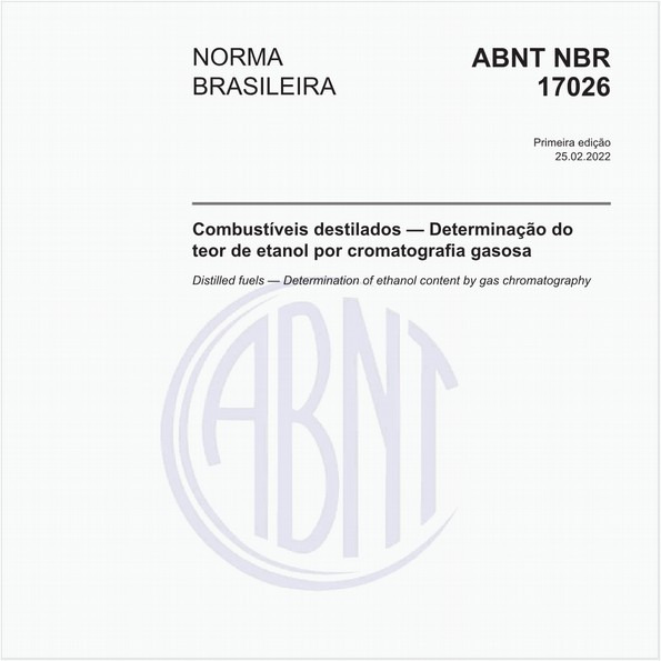 Combustíveis destilados - Determinação do teor de etanol por cromatografia gasosa
