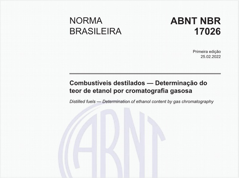 Combustíveis destilados - Determinação do teor de etanol por cromatografia gasosa