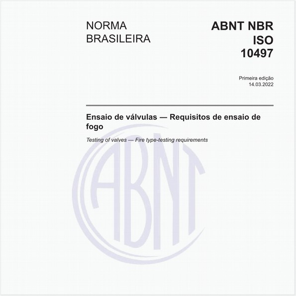 Ensaio de válvulas - Requisitos de ensaio de fogo