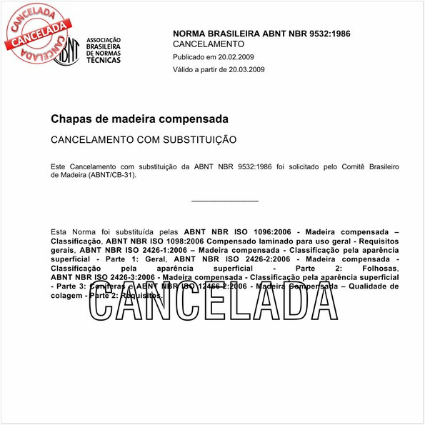 Chapas de madeira compensada