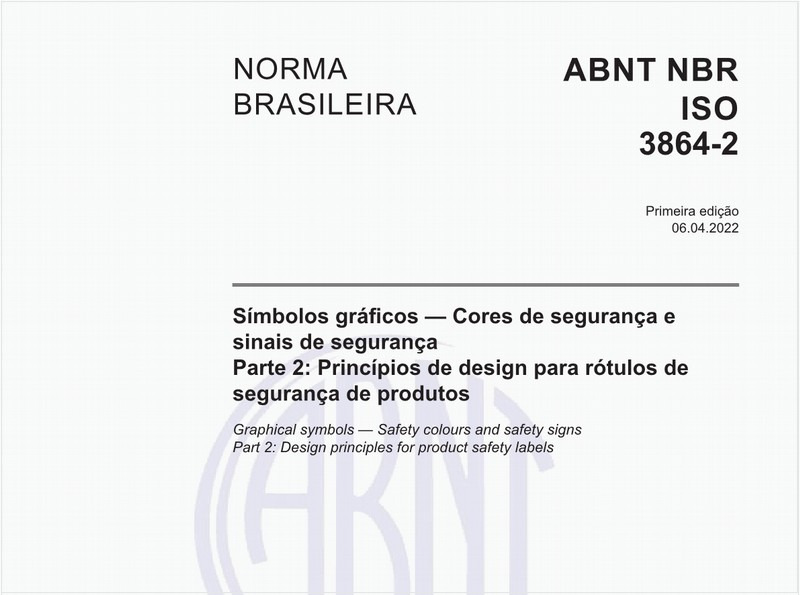 Símbolos gráficos - Cores de segurança e sinais de segurança - Parte 2: Princípios de design para rótulos de segurança de produtos