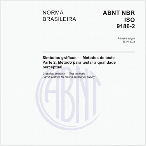 Símbolos gráficos - Métodos de teste - Parte 2: Método para testar a qualidade perceptual