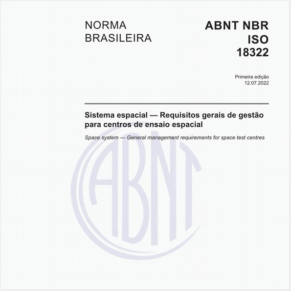 Sistema espacial - Requisitos gerais de gestão para centros de ensaio espacial