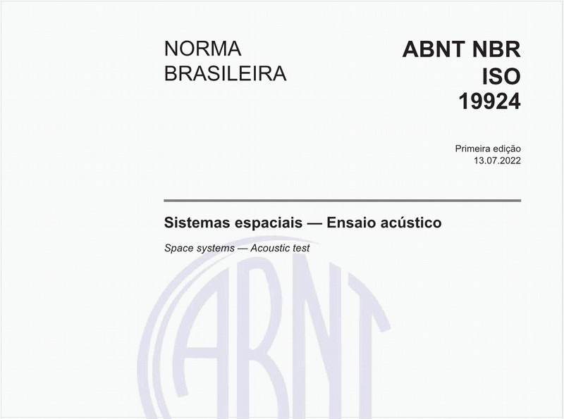 Sistemas espaciais - Ensaio acústico