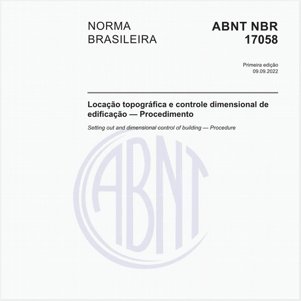 Locação topográfica e controle dimensional de edificação - Procedimento
