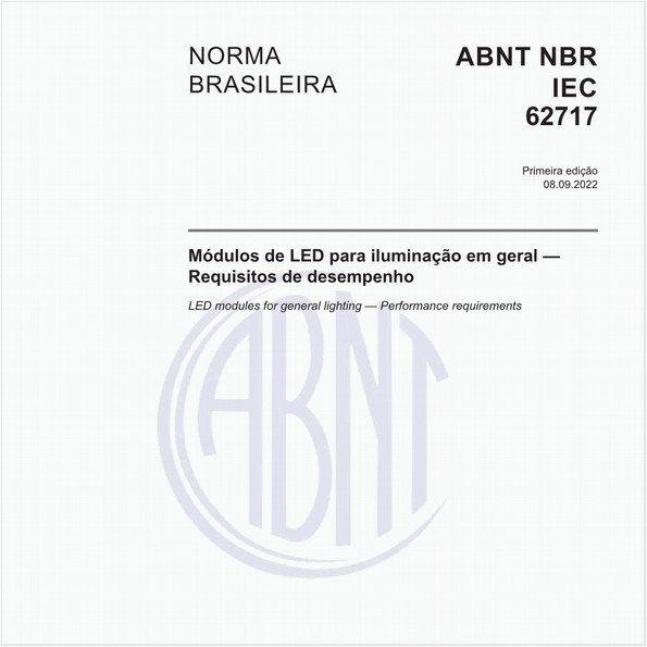 Módulos de LED para iluminação em geral - Requisitos de desempenho