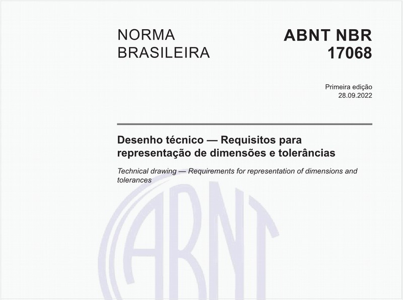 Desenho técnico - Requisitos para representação de dimensões e tolerâncias