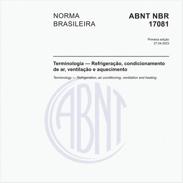 Terminologia - Refrigeração, condicionamento de ar, ventilação e aquecimento