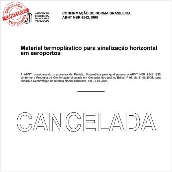 Material termoplástico para sinalização horizontal em aeroportos