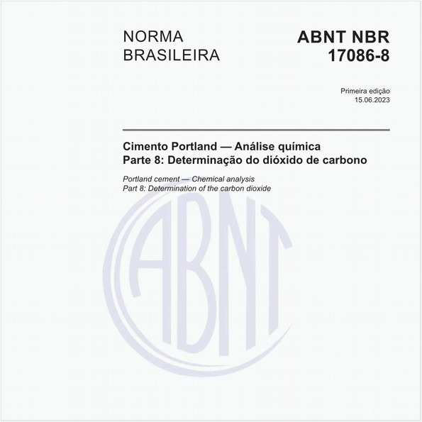 Cimento Portland — Análise química - Parte 8: Determinação do dióxido de carbono