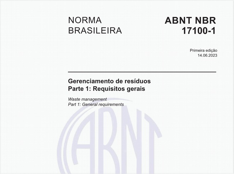 Gerenciamento de resíduos - Parte 1: Requisitos gerais