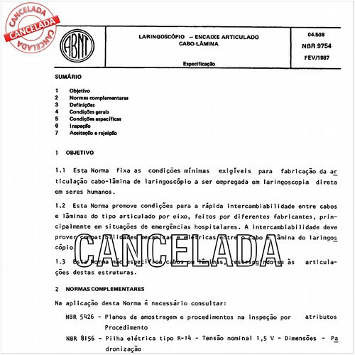 Laringoscópio - Encaixe articulado cabo-lâmina