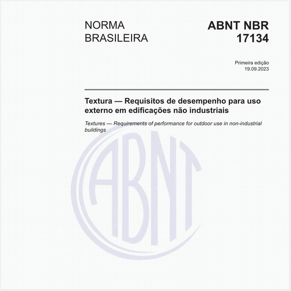Textura — Requisitos de desempenho para uso externo em edificações não industriais