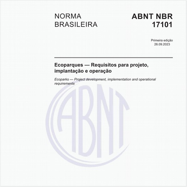 Ecoparques — Requisitos para projeto, implantação e operação