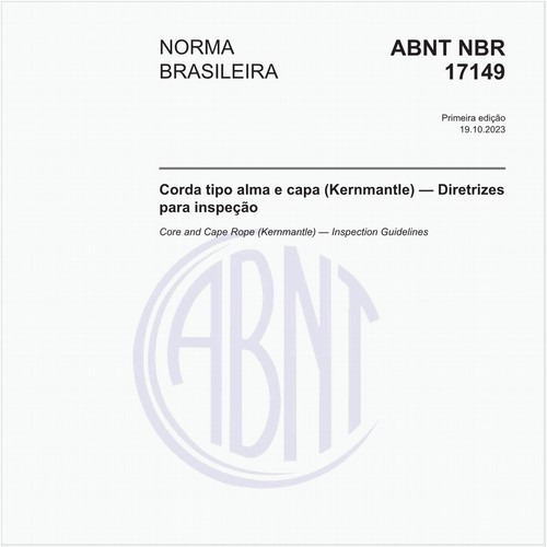 Corda tipo alma e capa (Kernmantle) — Diretrizes para inspeção