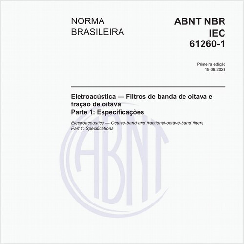 Eletroacústica — Filtros de banda de oitava e fração de oitava - Parte 1: Especificações