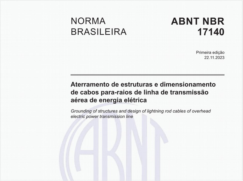 Aterramento de estruturas e dimensionamento de cabos para-raios de linha de transmissão aérea de energia elétrica