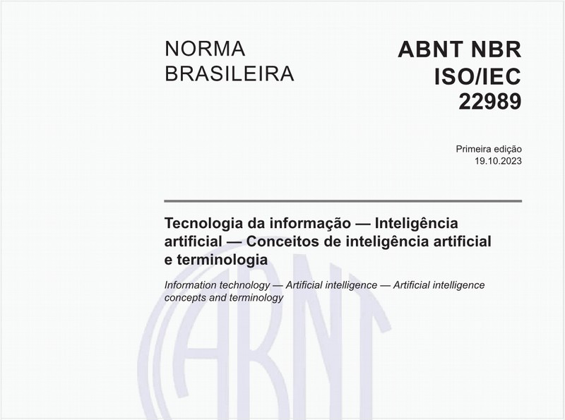 Tecnologia da informação — Inteligência artificial — Conceitos de inteligência artificial e terminologia