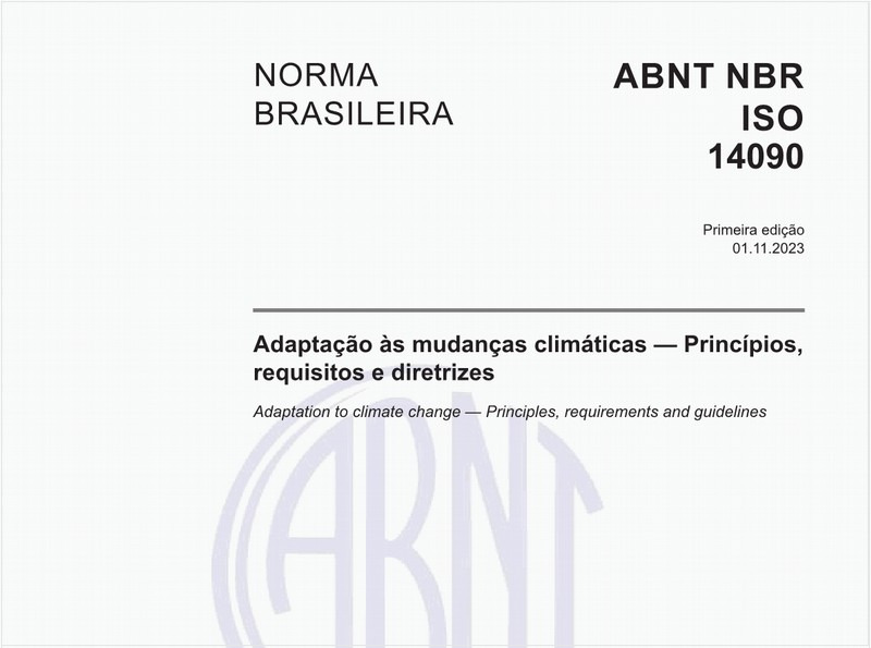Adaptação às mudanças climáticas — Princípios, requisitos e diretrizes