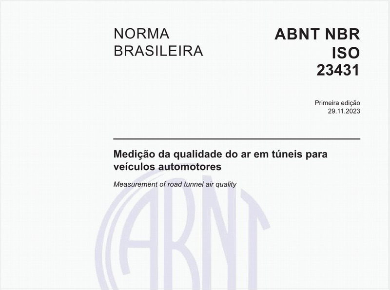 Medição da qualidade do ar em túneis para veículos automotores