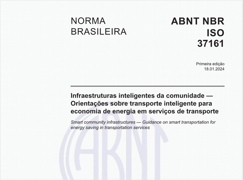 Infraestruturas inteligentes da comunidade — Orientações sobre transporte inteligente para economia de energia em serviços de transporte