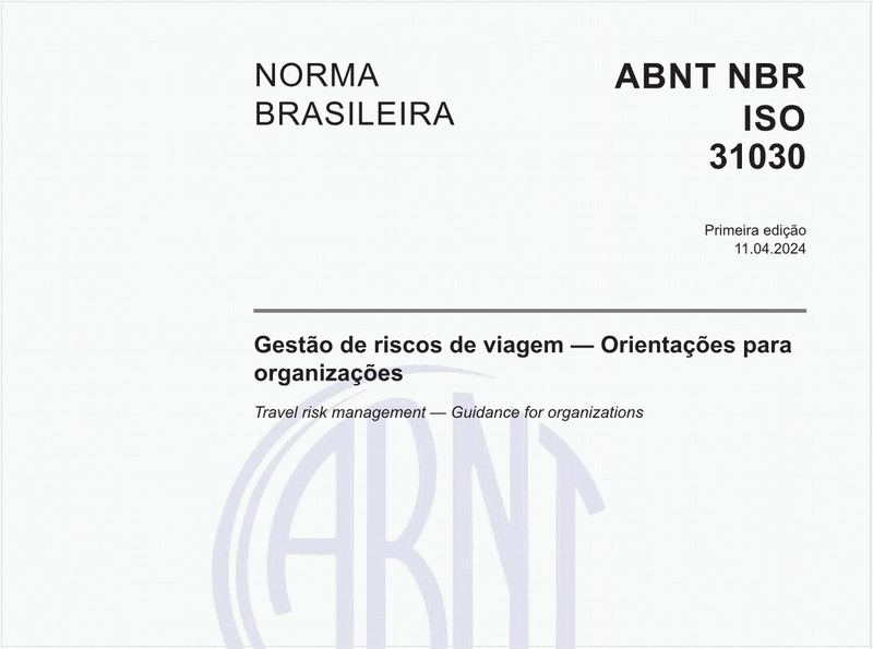 Gestão de riscos de viagem — Orientações para organizações