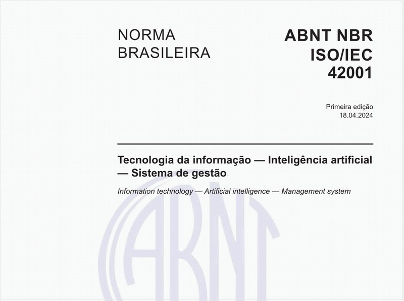 Tecnologia da informação — Inteligência artificial — Sistema de gestão