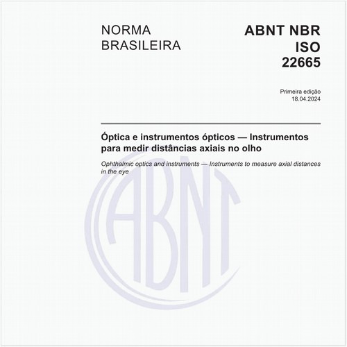 Óptica e instrumentos ópticos — Instrumentos para medir distâncias axiais no olho
