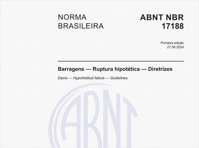 Barragens — Ruptura hipotética — Diretrizes
