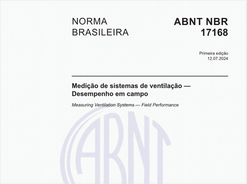Medição de sistemas de ventilação — Desempenho em campo