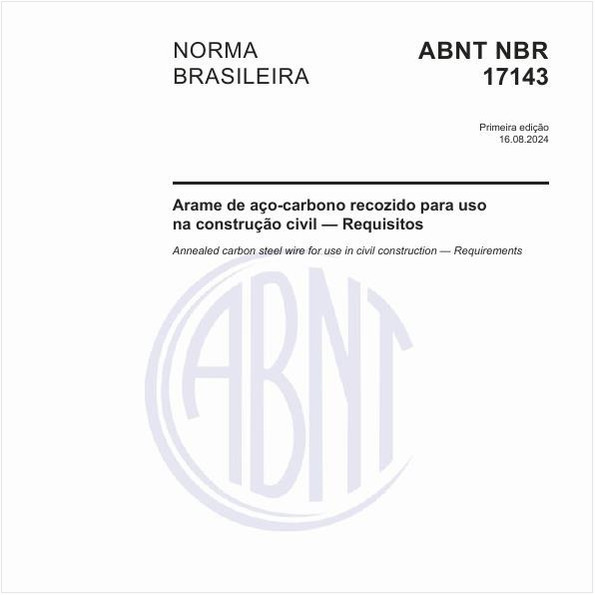 Arame de aço-carbono recozido para uso na construção civil — Requisitos