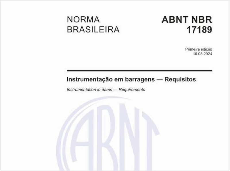 Instrumentação em barragens — Requisitos