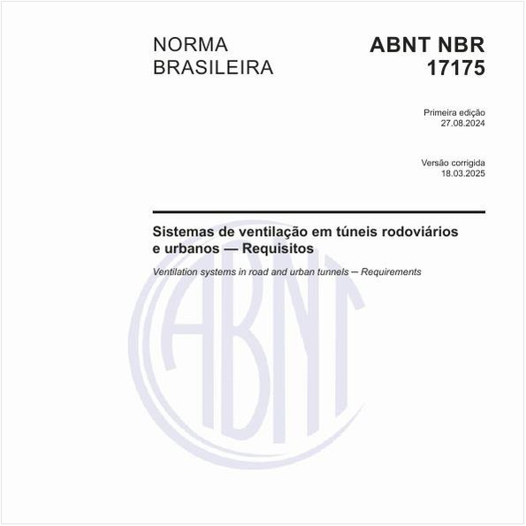Sistemas de ventilação em túneis rodoviários e urbanos — Requisitos