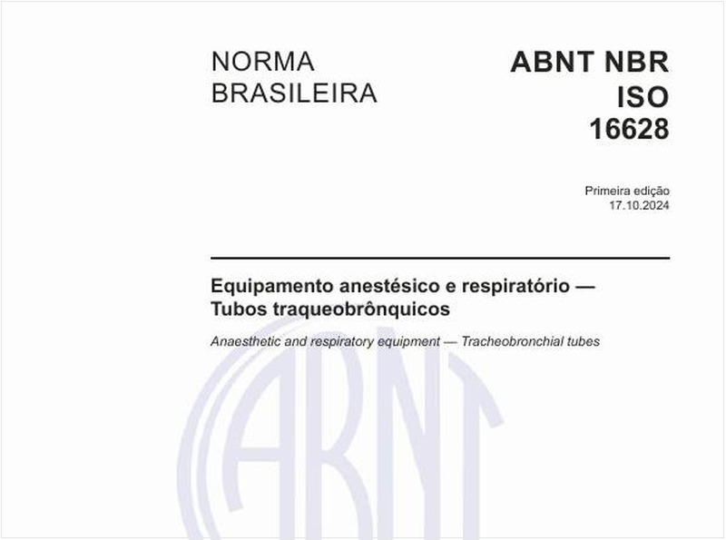 Equipamento anestésico e respiratório - Tubos traqueobrônquicos