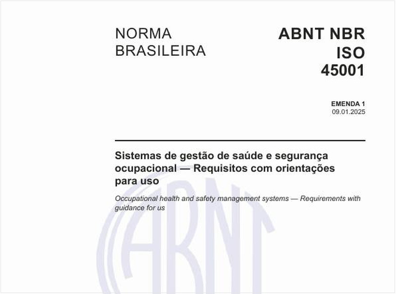Sistemas de gestão de saúde e segurança ocupacional - Requisitos com orientações para uso