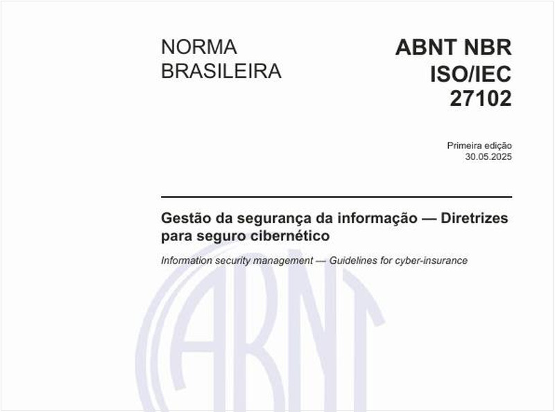 Gestão da segurança da informação — Diretrizes para seguro cibernético