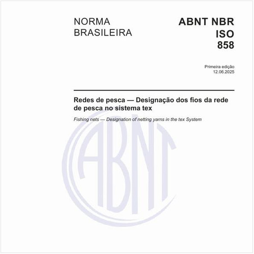 Redes de pesca — Designação dos fios da rede de pesca no sistema tex