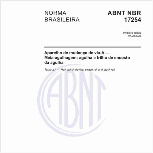 Aparelho de mudança de via-A — Meia-agulhagem: agulha e trilho de encosto da agulha
