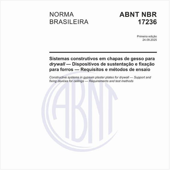 Sistemas construtivos em chapas de gesso para drywall — Dispositivos de sustentação e fixação para forros — Requisitos e métodos de ensaio