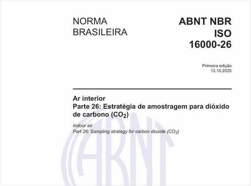 Ar interior - Parte 26: Estratégia de amostragem para dióxido de carbono (CO2)