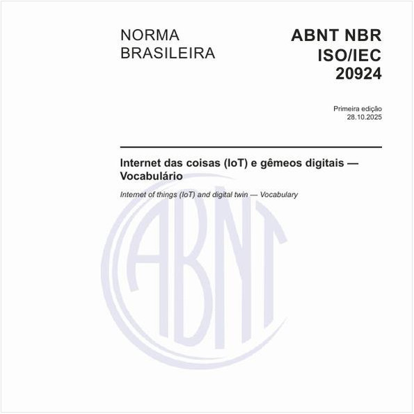 Internet das coisas (IoT) e gêmeos digitais — Vocabulário