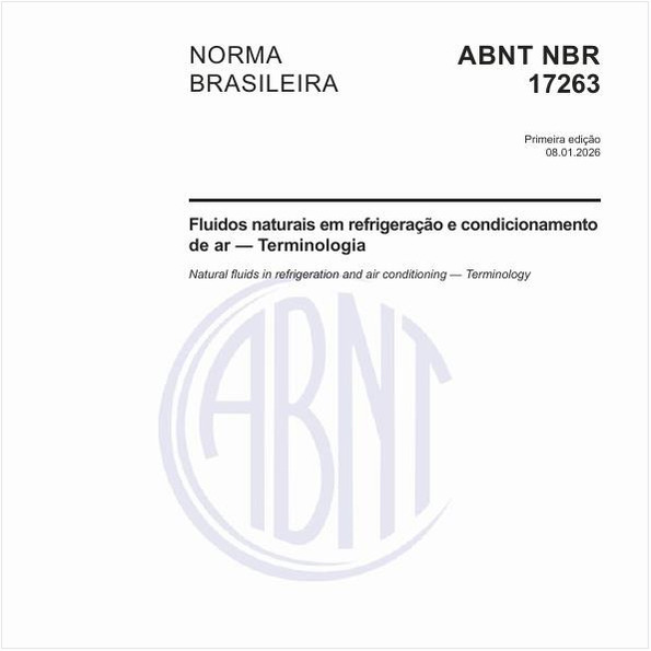 Fluidos naturais em refrigeração e condicionamento de ar — Terminologia
