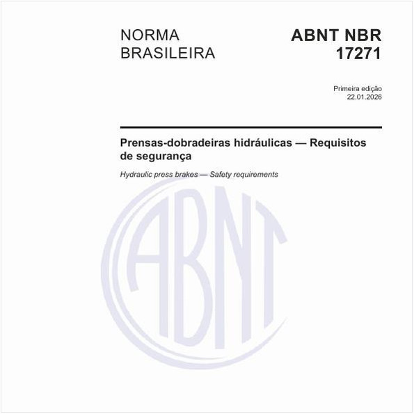 Prensas-dobradeiras hidráulicas — Requisitos de segurança