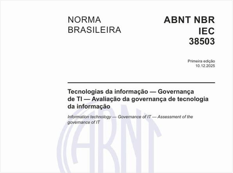 Tecnologias da informação — Governança de TI — Avaliação da governança de tecnologia da informação