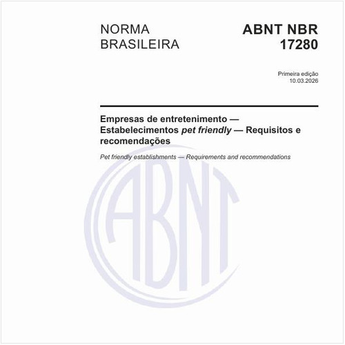 Empresas de entretenimento — Estabelecimentos pet friendly — Requisitos e recomendações